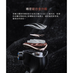 【 FiiO FH5s 】兩圈兩鐵MMCX單晶銅鍍銀可換線耳機 黑色
