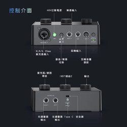 【FIFINE SC1 音訊混音器USB直播聲卡】XLR/6.35mm插孔/48V幻象電源/監聽耳機/直播/錄音