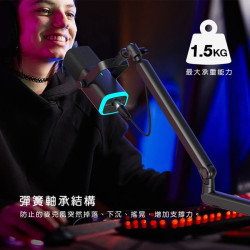 【FIFINE BM88 麥克風桌夾懸臂式支架】麥克風通用支架/折疊支架/桌上型支架/黑白粉三色任選