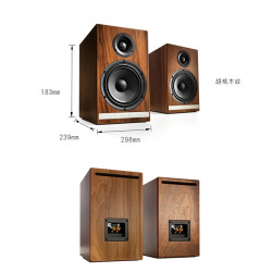 【Audioengine HDP6 被動式喇叭-胡桃木紋款】美國品牌/環繞喇叭/接AV接收器 需自備兩聲道音響擴大機