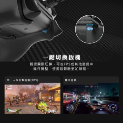 【FANTECH 台灣】GP15 賽車遊戲專用線性扳機震動搖桿 3.5mm耳機孔/真實震動回饋