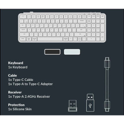Keychron B2 Pro 96% 超薄無線鍵盤 適用Mac/Win 藍牙 2.4G 注音版本