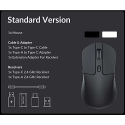 【Keychron M3無線滑鼠】三模無線連接/最高26000 DPI/可調RGB