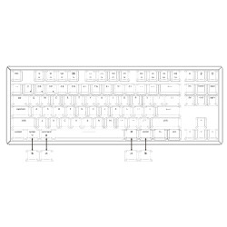 【Keychron K8 80%無線機械式鍵盤】支援Mac.Win系統/藍芽/青.紅軸/RGB