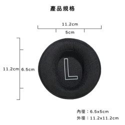 【FiiO FT5 專用麂皮絨耳罩(HS-FT5B)】FT5專用/柔軟舒適/左右耳標示