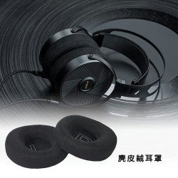 【FiiO FT5 專用麂皮絨耳罩(HS-FT5B)】FT5專用/柔軟舒適/左右耳標示