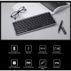【Keychron B1 Pro 超薄無線鍵盤】支援2.4GHz、藍牙和有線模式/多系統支援/輕巧超薄