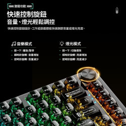 【MACHENIKE K500F RGB 機械式鍵盤】機械師/英文/自定義媒體鍵/75%/支援熱插拔且相容三、五角軸