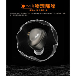 【NF ACOUS RA15 高磁力微動圈入耳式CIEM可換線耳機】雙腔MC2L-10動圈單元/5u高分子複合振膜