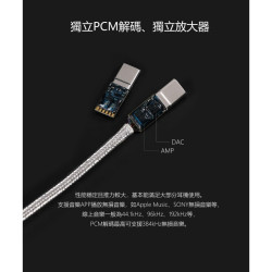 【ddHiFi TC35CM2】Type-C轉3.5mm Hi-Res高音質PCM解碼音源轉接線