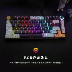 送注音貼紙【FANTECH ATOM81】ATOM81 75%可換軸體RGB機械式鍵盤(MK875)英文鍵盤-機械軸體