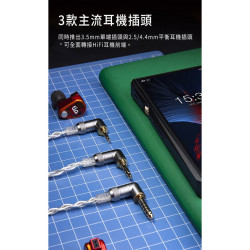 【 FiiO LS-4.4D 】高純度單晶體純銀CIEM耳機平衡升級線(4.4mm)