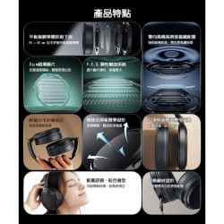 【FIIO x JADEAUDIO JT7 開放式平板振膜耳罩耳機】平板振膜/輕量化/Hi-Res/3 μm 超薄平面膜片 黑金二色任選