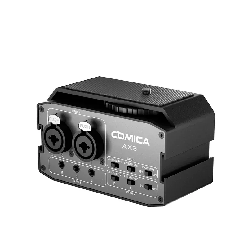 【COMICA AX3】麥克風混音器(雙XLR/6.35mm/3.5mm/麥克風聲卡)