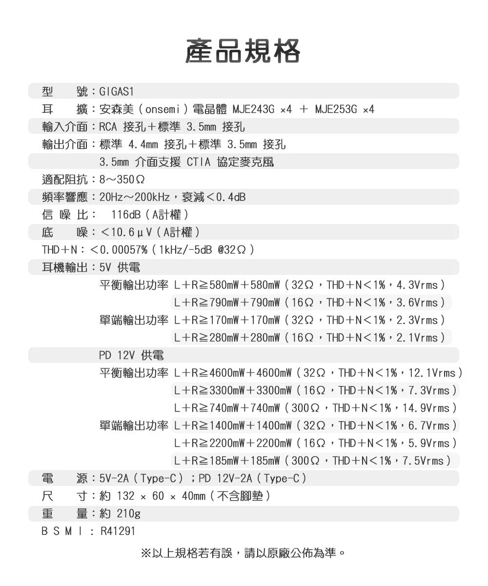 【FIIO GIGAS1】桌上型耳機功率擴大機