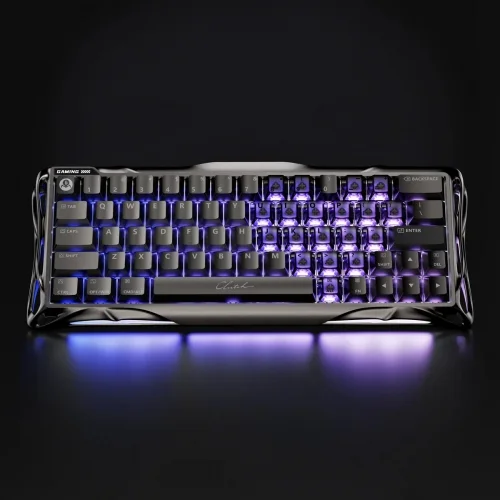 【Mercury V60 Pro 異星磁軸鍵盤】獨家自研UFO線性軸｜雙鍵帽組合｜全鋁異形骨架｜沉浸RGB光效｜五層隔音