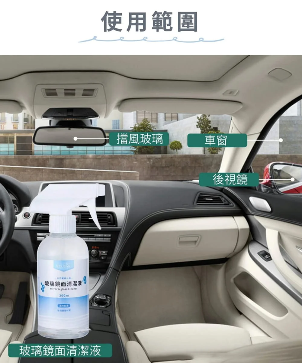 究淨宣研 9CLEAN 玻璃鏡面清潔液(300ml)