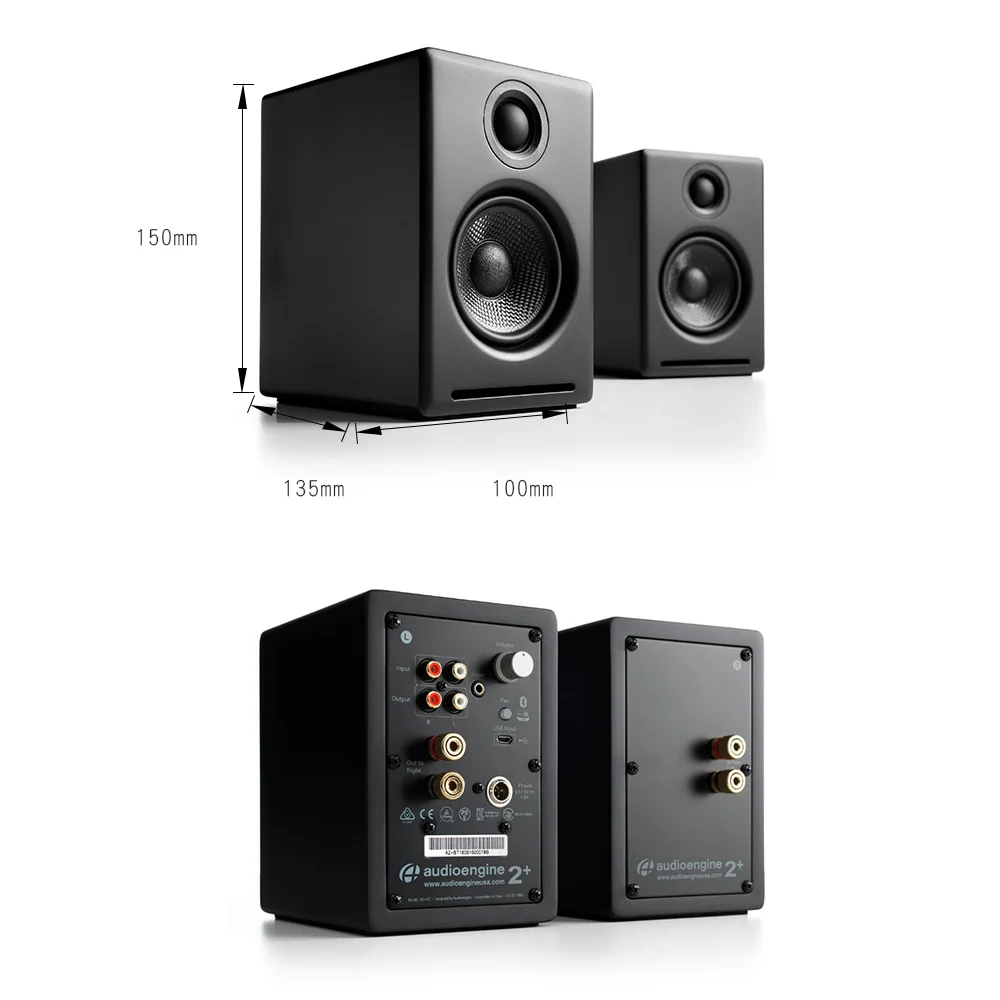 Audioengine A2+ 2025升級版 主動式立體聲藍牙書架喇叭  （藍色款）