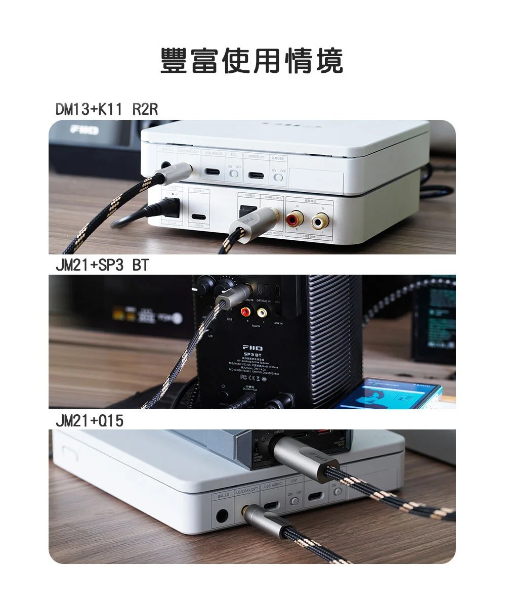 【FiiO LL-RCA1】3.5mm(公)轉RCA(公)數位音訊傳輸線