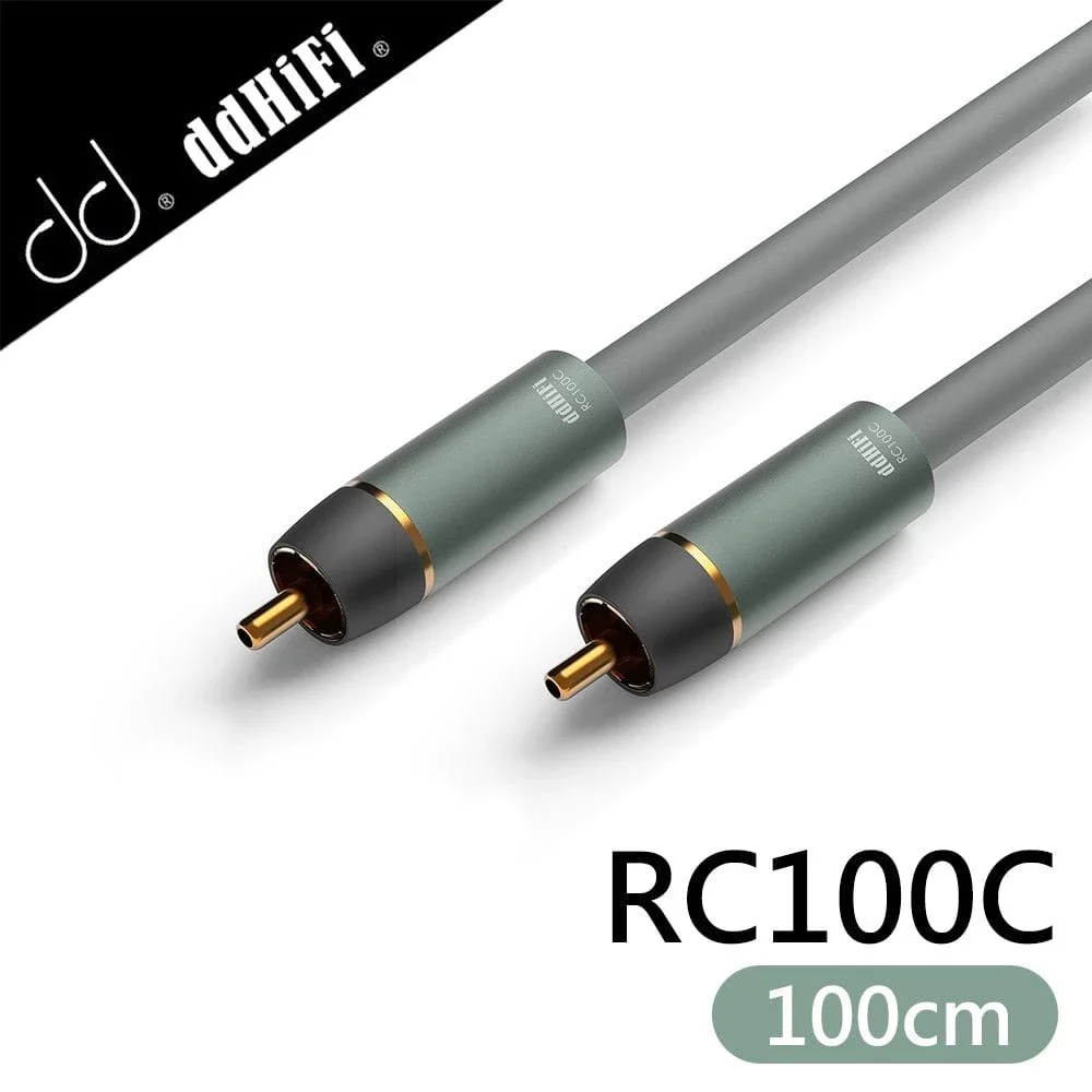【ddHiFi RC100C 單晶銅同軸RCA音源線】可連接同軸音訊設備/音響/重低音喇叭/擴大機 【ddHiFi RC100C 單晶銅同軸RCA音源線】可連接同軸音訊設備/音響/重低音喇叭/擴大機