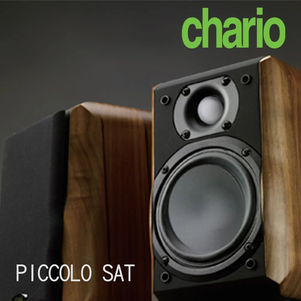 chario PICCOLO SAT--義大利手工實木音響品牌-- 小海豚 迷你書架型實木喇叭 