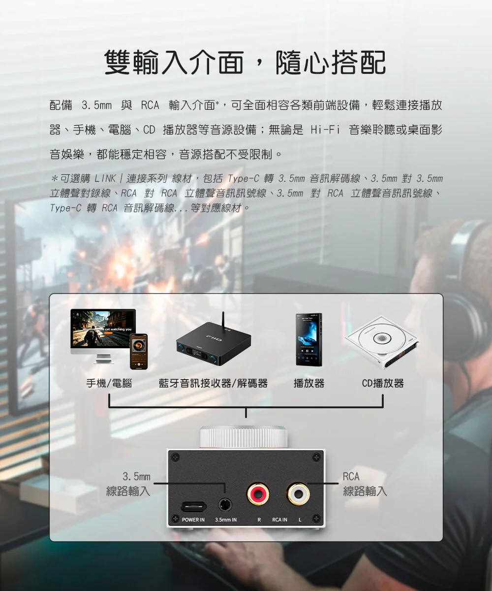【FIIO GIGAS1】桌上型耳機功率擴大機