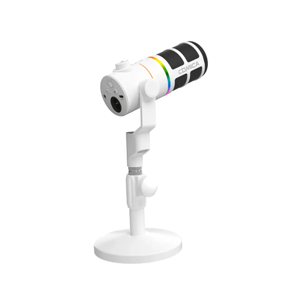 COMICA EJoy D10 Pro(D) USB/XLR動圈式無線麥克風(桌上型) - 白色款