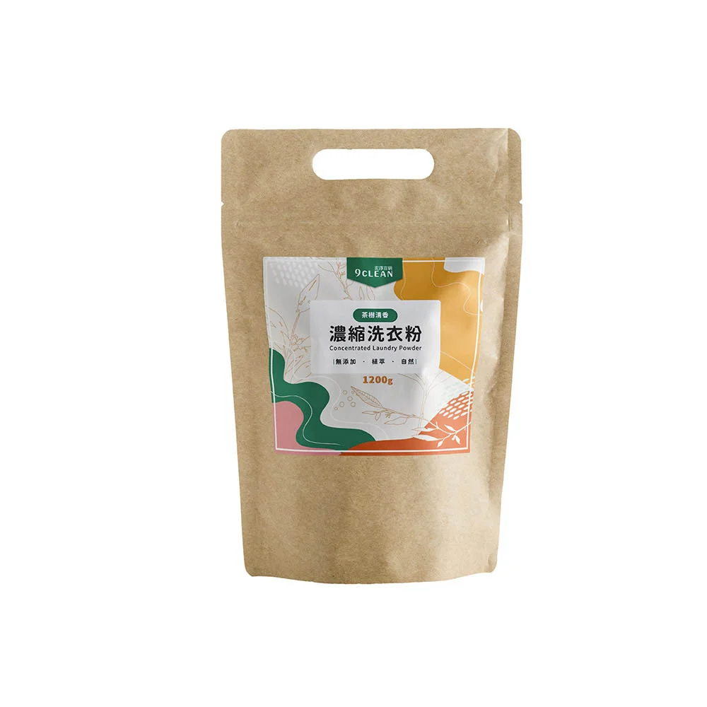 究淨宣研 9CLEAN 濃縮洗衣粉-茶樹(1200g)