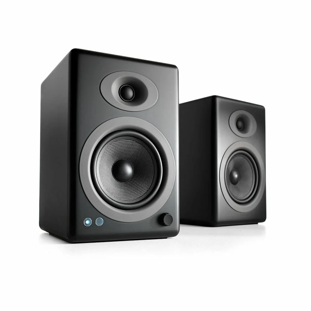 Audioengine A5+ 主動式立體聲藍牙書架喇叭（黑色款）