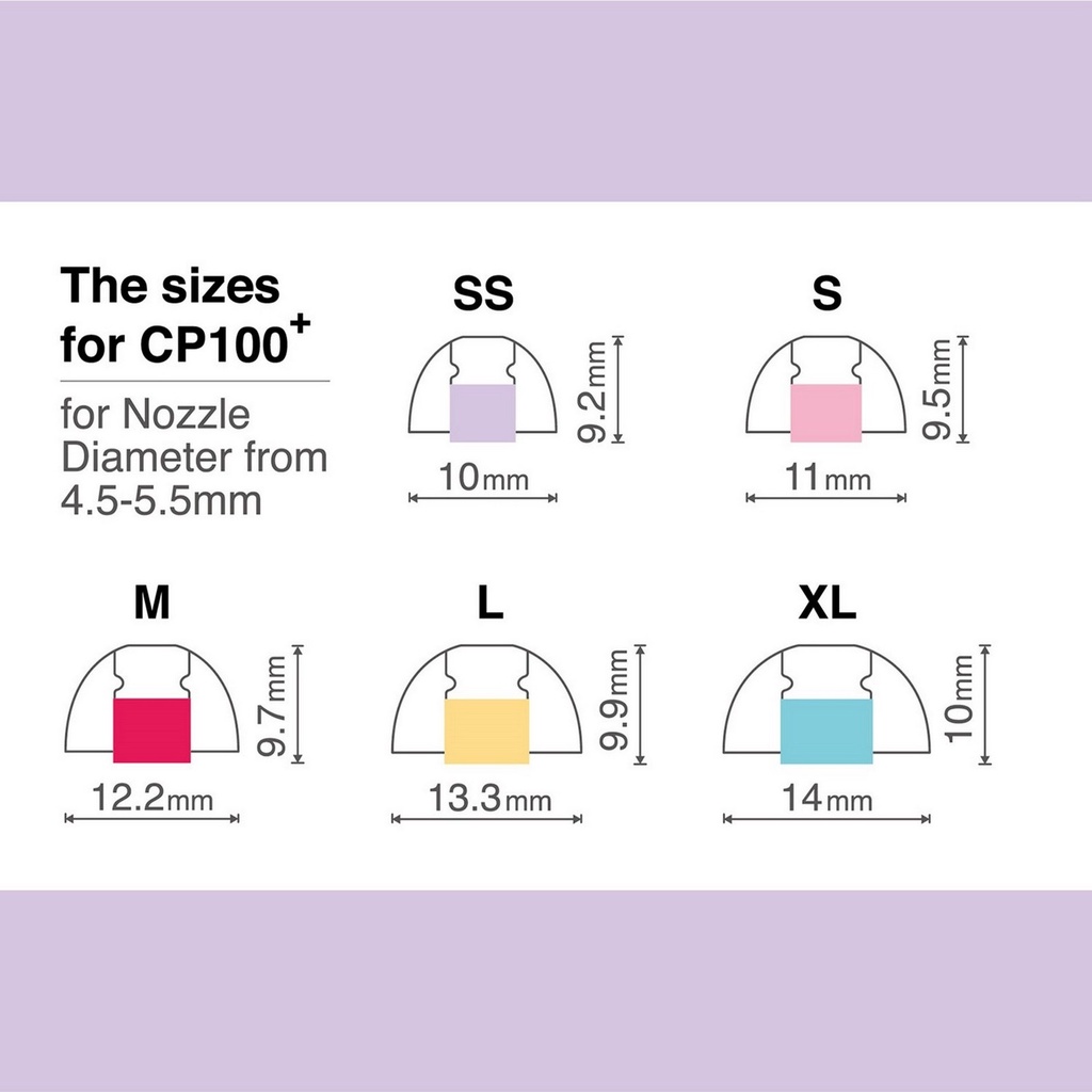 【SpinFit】CP100+ V2矽膠耳塞 XL 透明藍(XL)