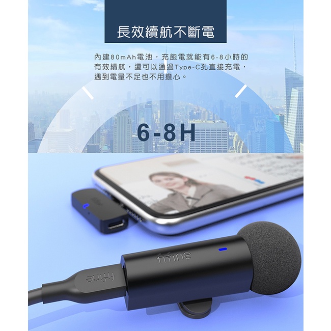 【FIFINE M6 無線領夾式直播麥克風】2.4G無線傳輸/全方位收音/隨插即用/耳機監聽/YouTuber/記者採訪