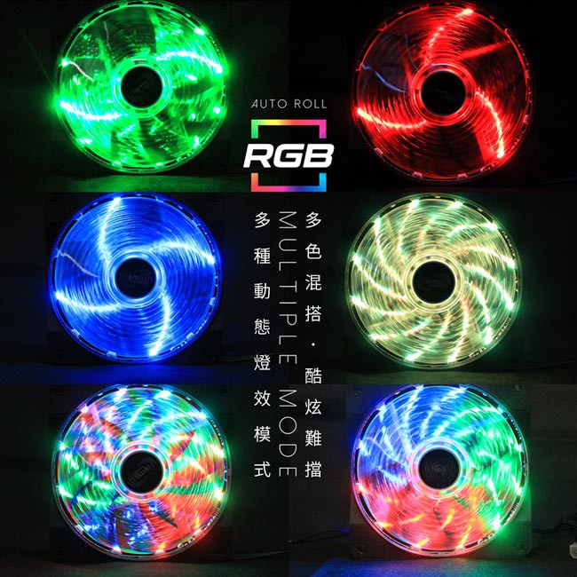 【FANTECH 台灣】FC-123 RGB燈效防震靜音風扇 快速散熱／防震動／靜音降噪／可串聯風扇