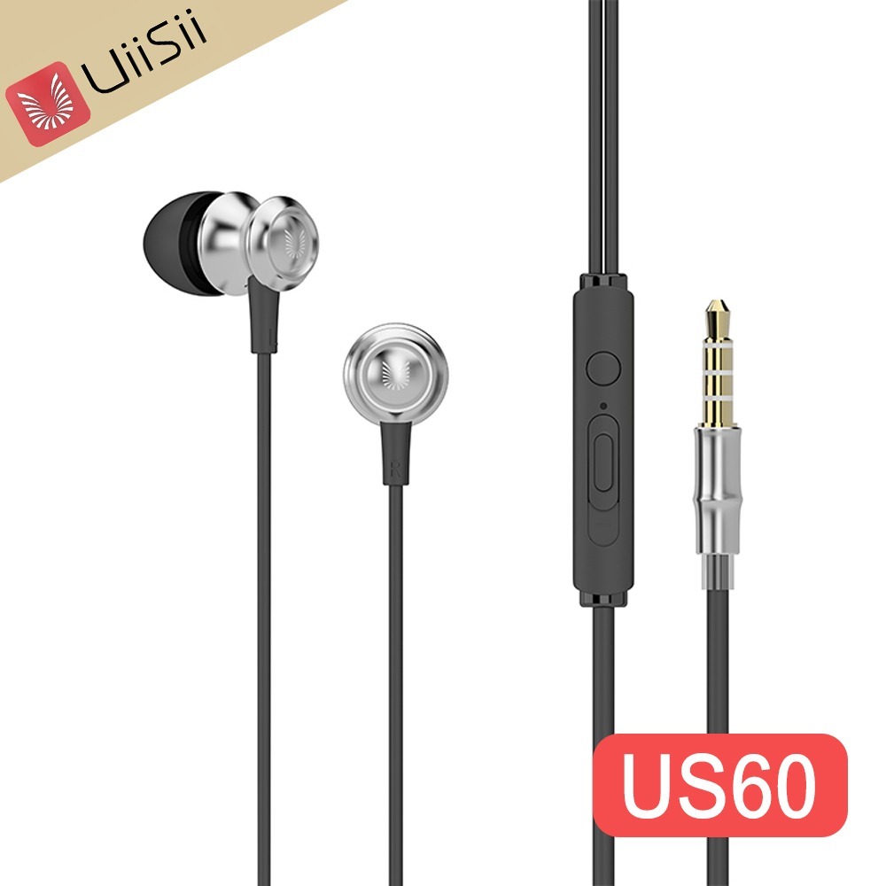 【UiiSii US60竹子輪廓造型入耳式線控耳機】進口複合振膜/金屬工藝設計外殼/IOS系統平台均可搭配使用