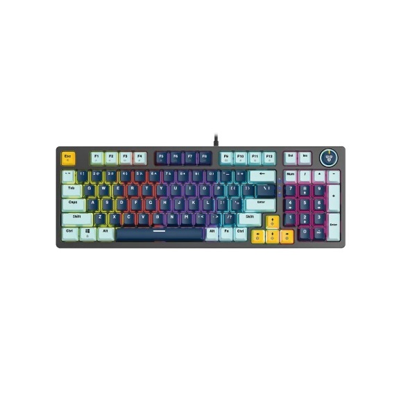 【FANTECH ATOM96 】95%可換軸體RGB機械式鍵盤(MK890)英文鍵盤-機械軸體/RGB燈效