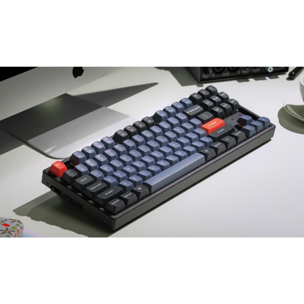 【Keychron K8 Pro QMK/VIA 無線機械式鍵盤 】青軸/藍芽/白光/熱插拔/適用Mac.Win系統