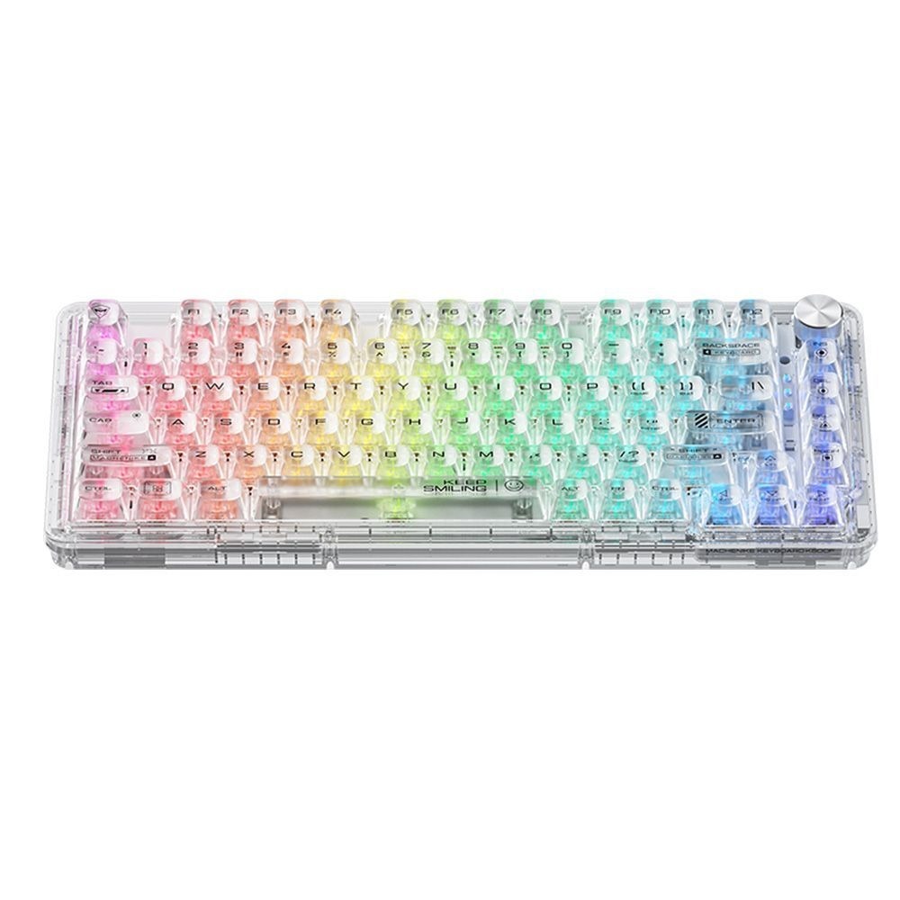 【MACHENIKE K500F RGB 機械式鍵盤】機械師/英文/自定義媒體鍵/75%/支援熱插拔且相容三、五角軸