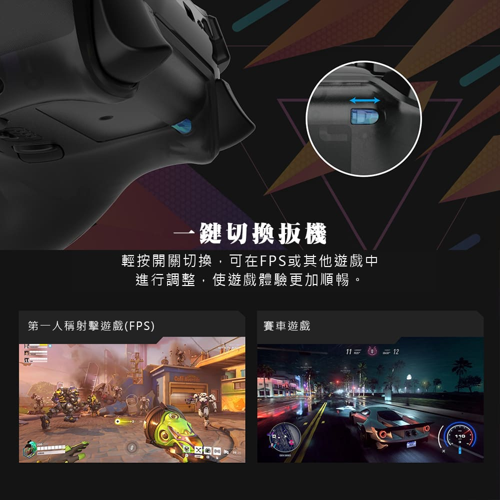 【FANTECH WGP15】WGP15 無線賽車遊戲專用線性扳機震動搖桿可支援大部分STEAM遊戲