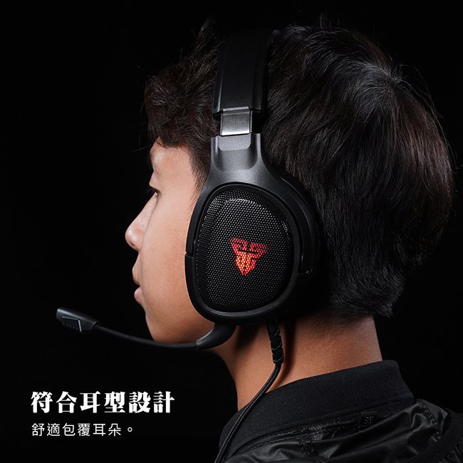 【FANTECH 台灣】MH85 手機電腦遊戲雙用耳罩式耳機 可調式頭帶／可拆式降噪麥克風