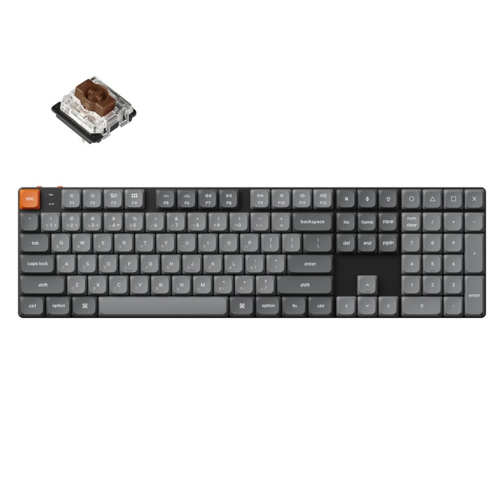 【Keychron K5 Max 100% 矮軸無線機械鍵盤】RGB燈效/支援Mac.Win/熱插拔/紅軸.茶軸