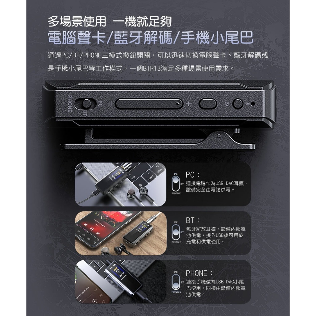 【FIIO BTR13】 隨身Hi-Fi藍牙音樂接收器