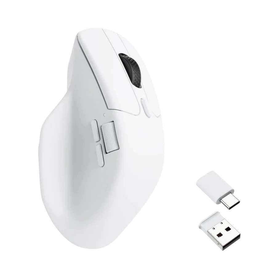 【Keychron M6 無線光學滑鼠】人體工學/三模無線連接/雙滾動模式