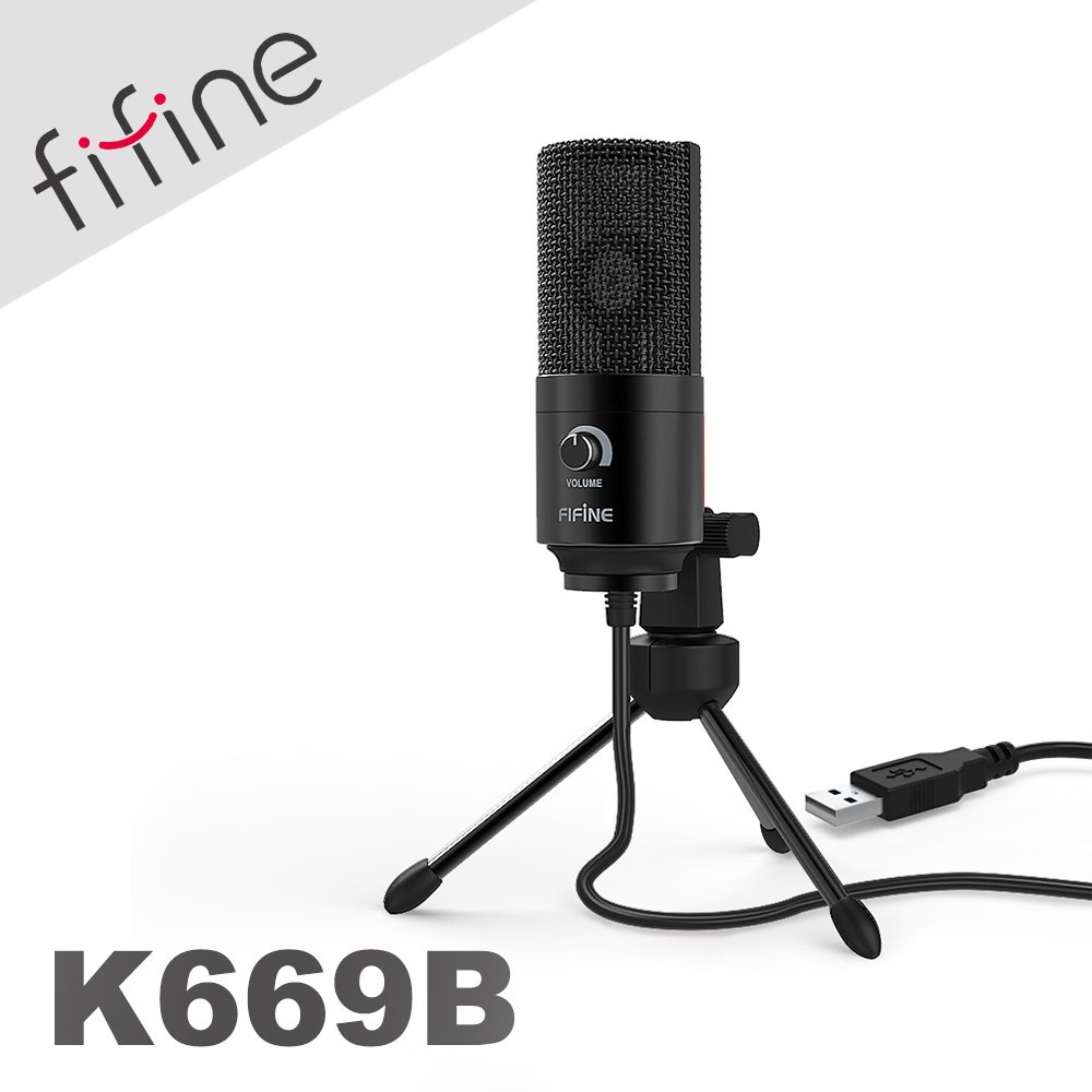 【FIFINE K669】USB專業電容式麥克風 三種指向收音／ASMR／YouTuber／直播／線上會議
