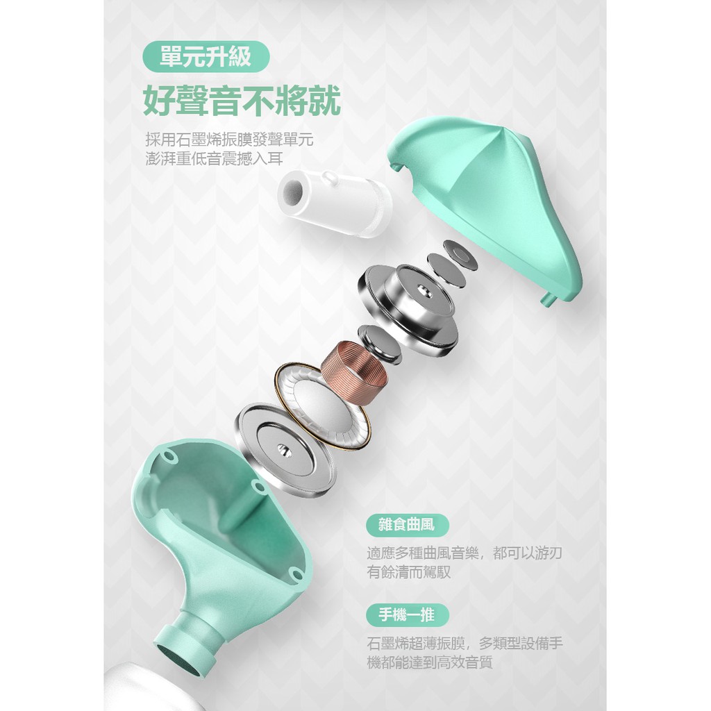 【 Auglamour 徠聲 F100C 】入耳式HiFi耳機 四色可選