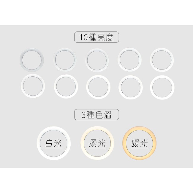 【AtoB AF-78自拍直播套裝簡易版】環形補光燈/白光燈/柔光燈/暖光燈/網美燈/直播補光燈/美肌燈/附麥克風