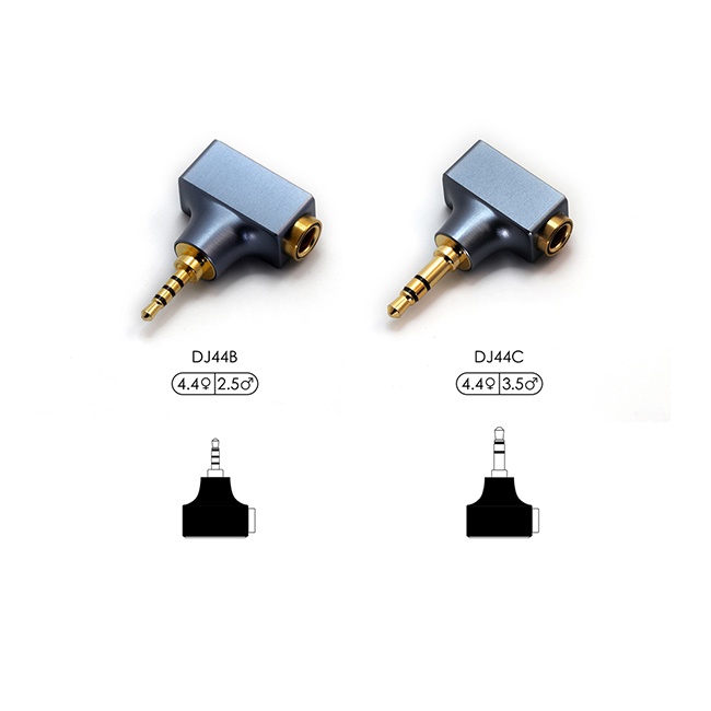 【 ddHiFi DJ44B 】4.4mm平衡(母)轉2.5mm平衡(公)轉接頭